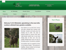Tablet Screenshot of kcwhitetails.com